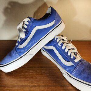 VANS Suede/Canvas Old Skool Blue/White Men (7.0)/Women (8.5)
